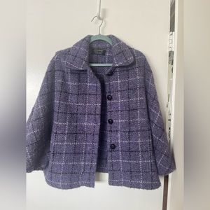 Tweed cape jacket